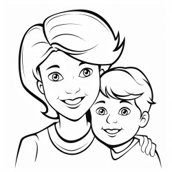 mother and son