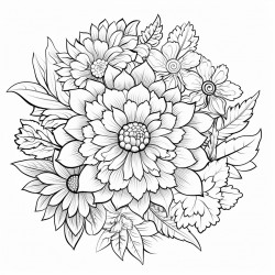 flowers mandala