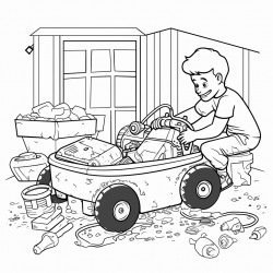 jacuzzispa being cut or demolished by junk removal company with a sawzall tool