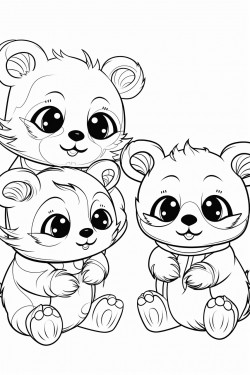 cute and funny pandas kids