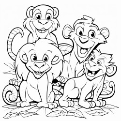 snakes monkeys dog crocodiles lion monkeys