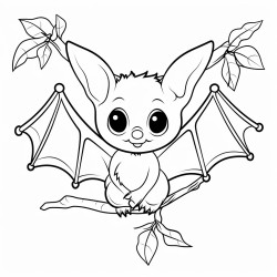 fiji bat hanging from tree