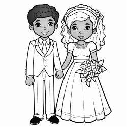 black man and white woman getting married