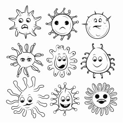 simple germ with examples on how to eliminate no background