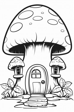 mushroom gnome house