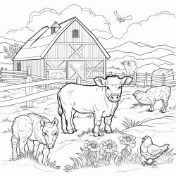 la ferme et ses animaux