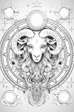 the front page design for a coloring book of the zodiac