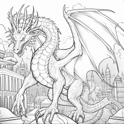 dragon on the city
