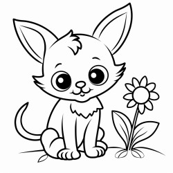 simple coloring pages for kids animals
