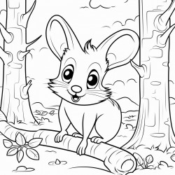 ant in the forest painting