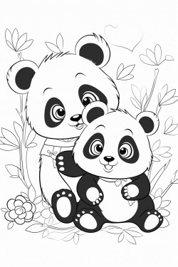 cute and funny pandas kids