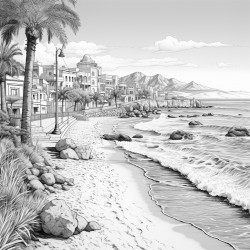 la hermosa playa y bahia del ferrol chimbote per en los aos 1960