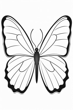 butterfly a large simple butterfly with open wings