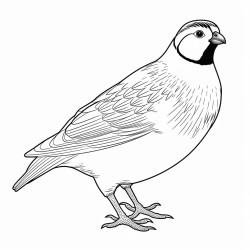 a cute icelandic partridge
