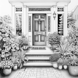 a welcome mat at the office door that says welcome back again