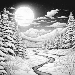 night sky in the winter