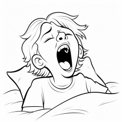 yawning child