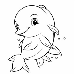 cute baby dolphin