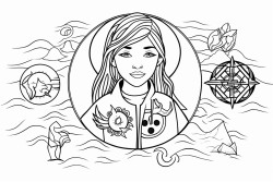 coloriage 4 elements