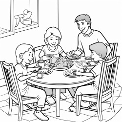 a thanksgiving table