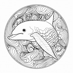 beluga whale mandala