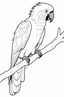 parrot sitting on a branch