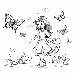 ghost chasing butterflies