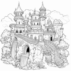 a fantasy water themed casle