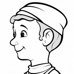 side profile bar mitvah boy