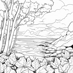 autumn leaves a scene capturing the beauty of fall with colorful leaves