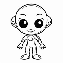 cute little funny alien