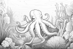 dolphine drinks coffee under the sea