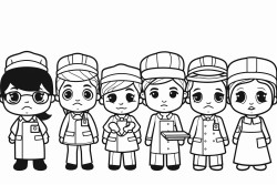 doctor chef fire fighter waiter shop assistant teacher
