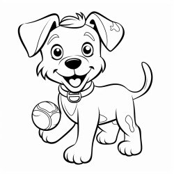 dog playing fetch