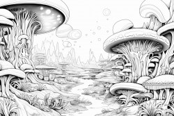 natural habitat of a strange planet