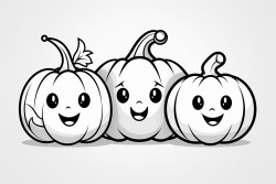 halloween style pumpkins