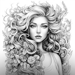 person with beautiful hair