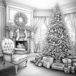 christmas pictures with patterns inside of it