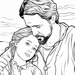 a girl missing her father