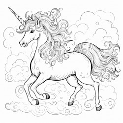 unicorn in clouds