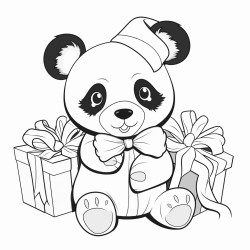 Christmas panda