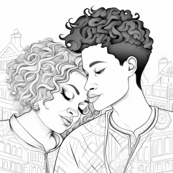 a white boy and a mixed girl couple