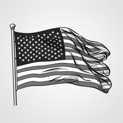 german flag and american flag friendship