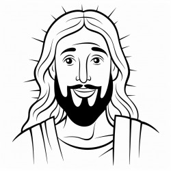 create a drawing of the qualities of jesus for evangelical children