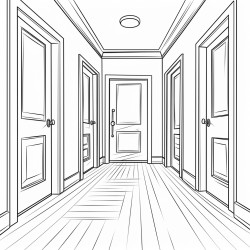 creaking floorboards and doors