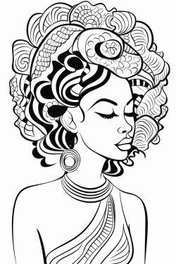 black woman silhouette