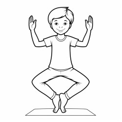 yoga enfant posture bateau