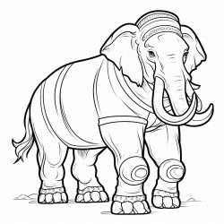 big strong elephant centaur