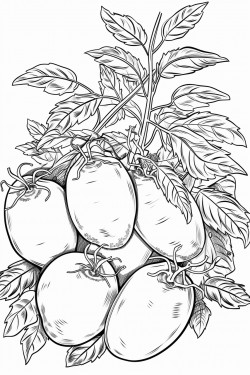 beans green tomatoes  potatoes