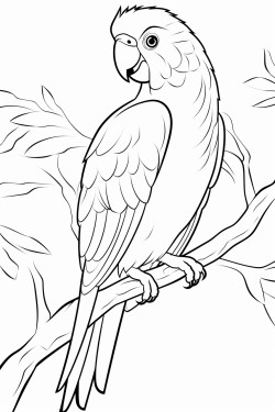 spixs macaw perched on a branch showcasing its stunning blue feathers and friendly expression
